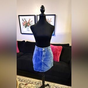 Express Blue Denim Mini Skirt